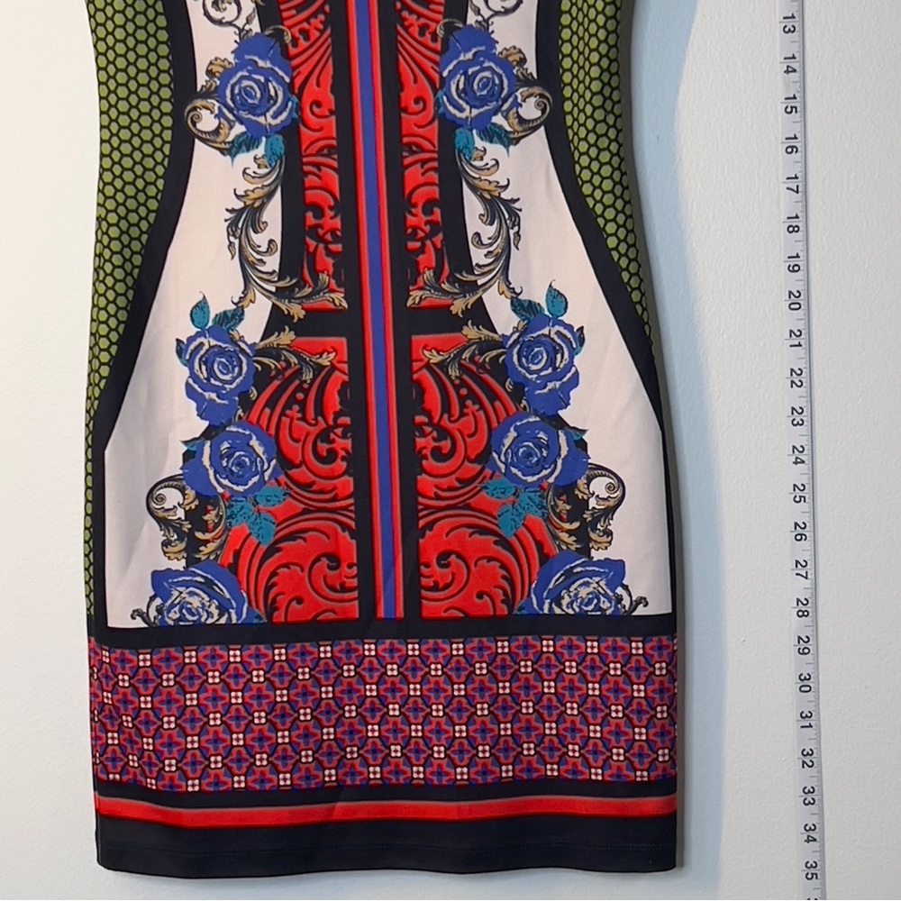 FLYING TOMATO Women’s Size M Multi Colored Back Zip Up Midi dress - Picture 4 of 7